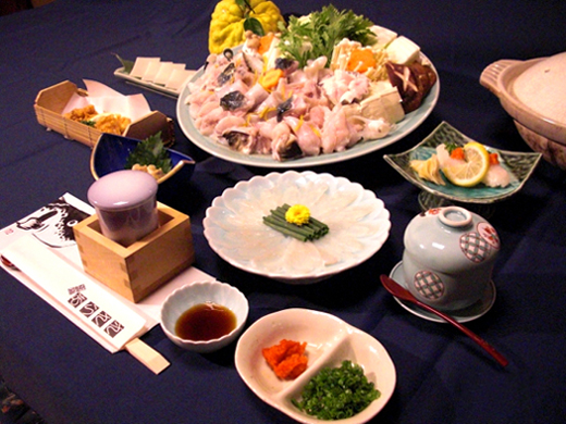 ふぐコース料理